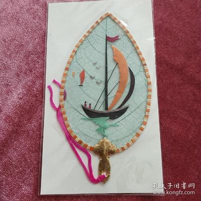葉脈+麥秸畫藝術書簽(七八十年代出口創(chuàng)匯產(chǎn)品)